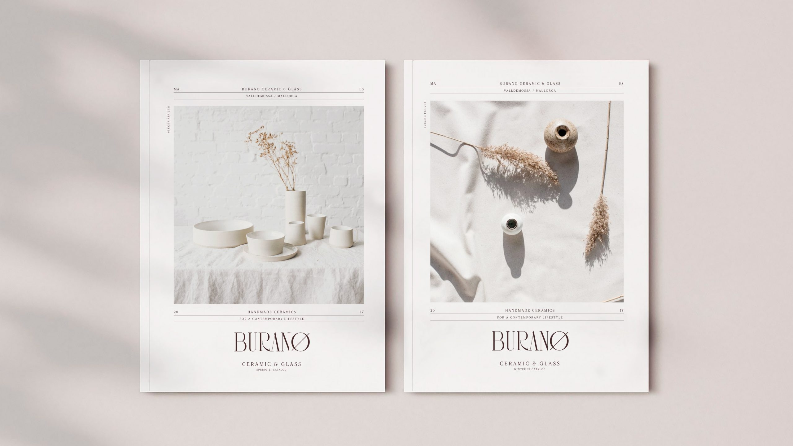 INUQ Estudio Burano Branding Empresa de Ceramica en Mallorca Diseño grafico en Elche Diseño de revista y catálogo