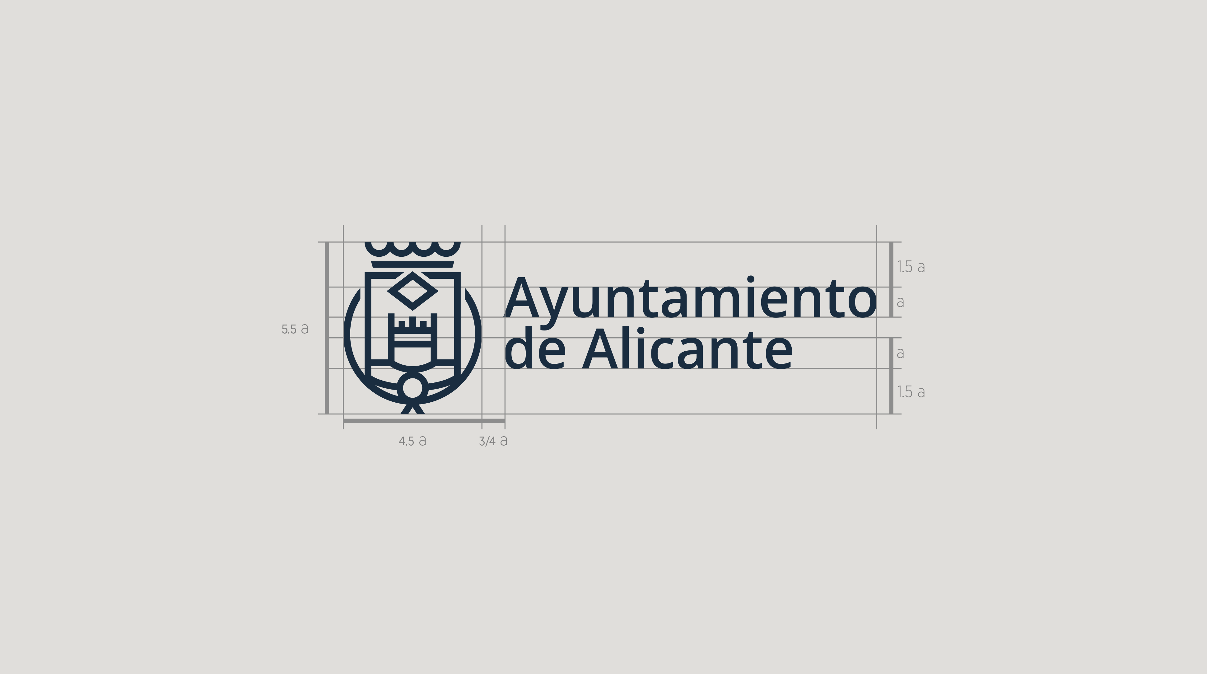 INUQ Estudio Diseño de logotipos en Elche y Alicante Branding Ayuntamiento de Alicante logotipo
